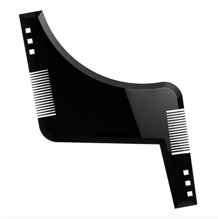 Beard comb, black - Sturdy beard styling tool