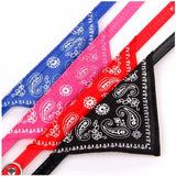 Dog collar bandana scrunchie scarf, red