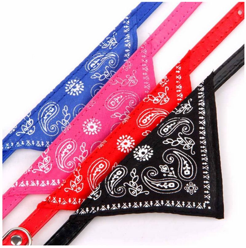 Dog Collar Bandana Scrunchie Scarf, Pink