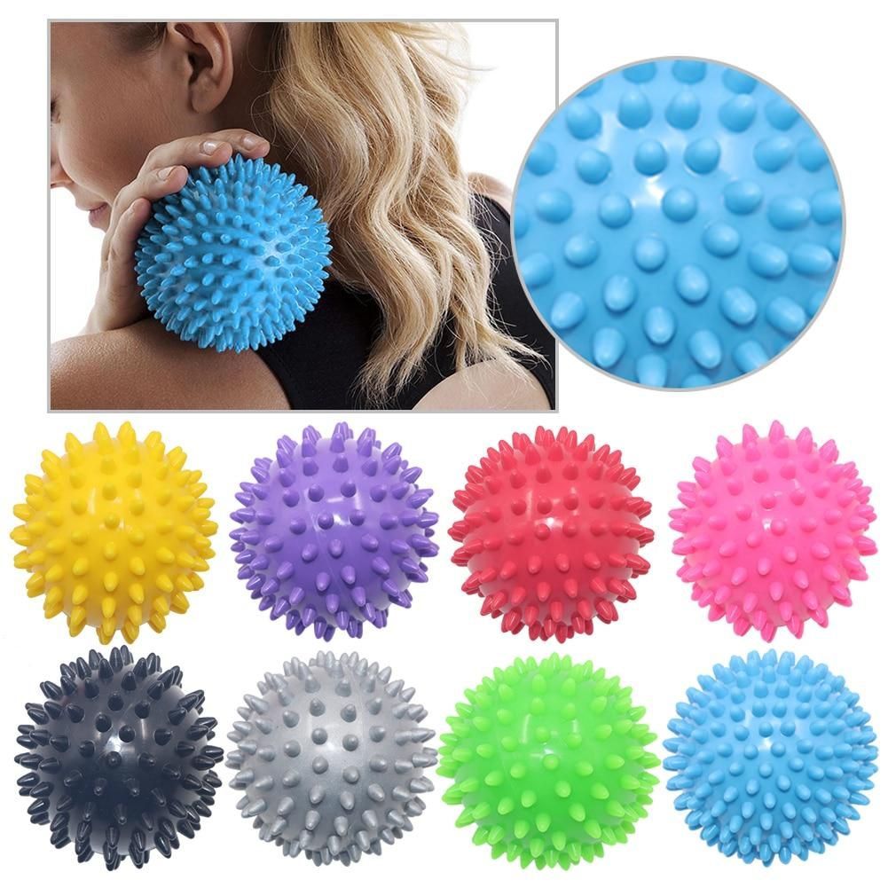 2pcs Spiky Ball Round Muscle Massage Roller, Random Color