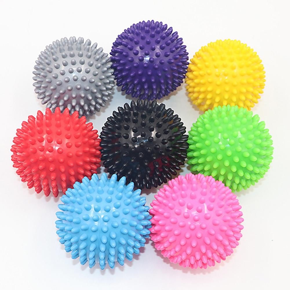 2pcs Spiky Ball Round Muscle Massage Roller, Random Color