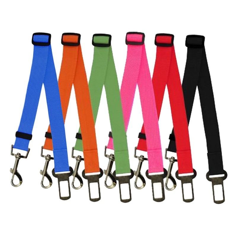 Dog Belt, Red, Compatible with Car Seat Belts for Dogs