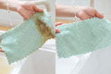 2pcs Microfiber Cloth, Super Absorbent Dishcloth - Rear View
