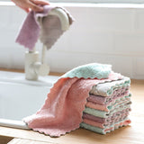 2pcs Microfiber Cloth, Super Absorbent Dishcloth - Low Angle