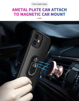 iPhone 12 Silicone Shockproof Cover, Black Transparent, Compatible with iPhone 12 Pro