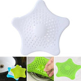 Silicone sink drain filter for bathtub and shower, white