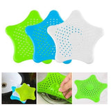 Silicone sink drain filter for bathtub and shower, white