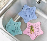 Silicone sink drain filter for bathtub and shower, white