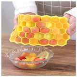 Hexagon Ice Cube Mold for Baking, MultiColor - Front View