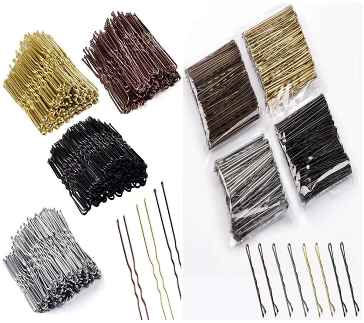 100pcs Brown Hair Clips - Hairpins