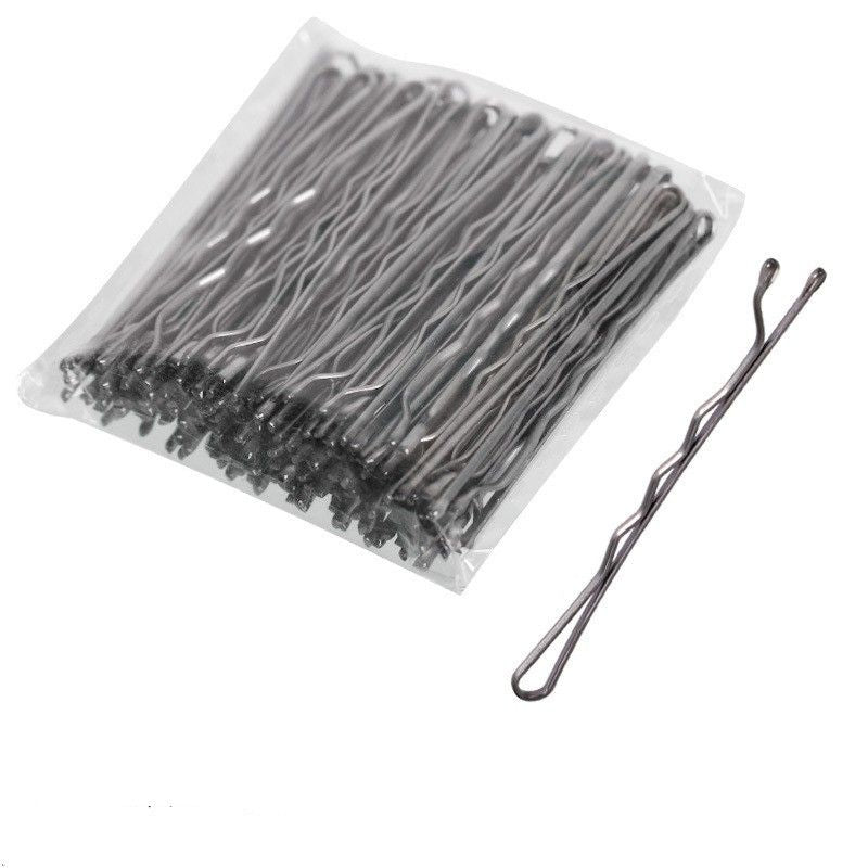 100pcs Silver Hair Clips Hairpins Hair Bands