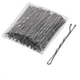 100pcs Silver Hair Clips Hairpins Hair Bands - Front View