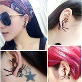 Black Spider Halloween Earrings, 2 Pieces