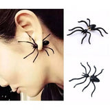 Halloween Earring Black Spider, 1 pc