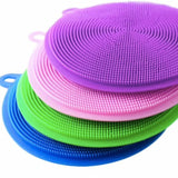 Silicone sponge for dishes, multi-color, with Magnic silicone dish sponge washing scrubber