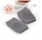 1 Pair - Baby Knee Pads, Anti-Slip Crawling Cuff for Kids, Dark Gray