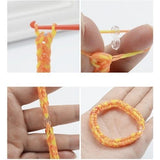 4400pcs DIY Loom Bands Rubber Band Kit, MultiColor - Top-Down View