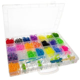 4400pcs DIY Loom Bands Rubber Band Kit, MultiColor - Close-Up Angle