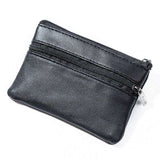Small Wallet with Zipper Card Holder, Black