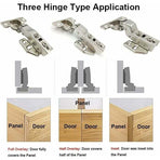 8 Pack 110 Degree Full Overlay Cabinet Hinges with Built In Damper Self Closing for Kitchen Doors
