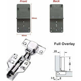 8 Pack 110 Degree Full Overlay Cabinet Hinges with Built In Damper Self Closing for Kitchen Doors