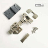 8 Pack 110 Degree Full Overlay Cabinet Hinges with Built In Damper Self Closing for Kitchen Doors - Top-Down View