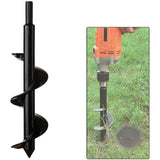 Garden Auger Drill Bit Stainless Steel Hex Shank Planting Tool for Flowers Trees and Shrubs, 8 x 25cm