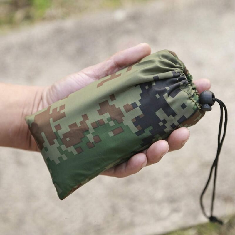 Camping Waterproof Tarpaulin Portable Ripstop Rain Tarp Sunshade for Hiking Picnic, 300 x 290cm