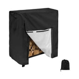 Firewood Rack with Waterproof 420D Oxford Cover Large Outdoor Log Holder, 222 x 64 x 2in