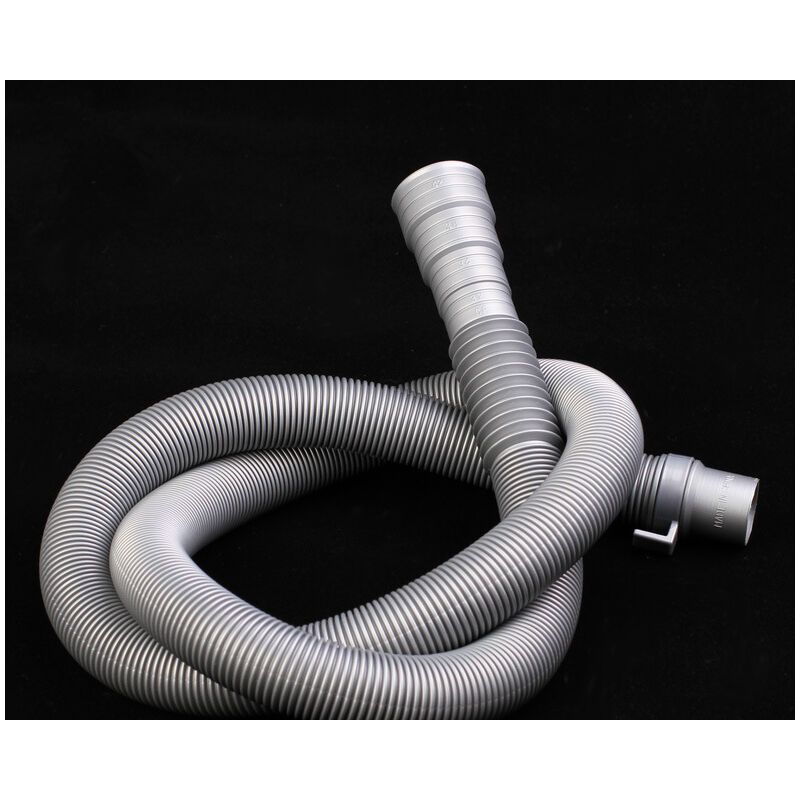 Washing Machine Drain Hose Corrugated Plastic Extension Tube Grey, 2M