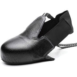 Leather Safety Shoe Covers Protective Work Overshoes, EU 36 to 46 - Top-Down View
