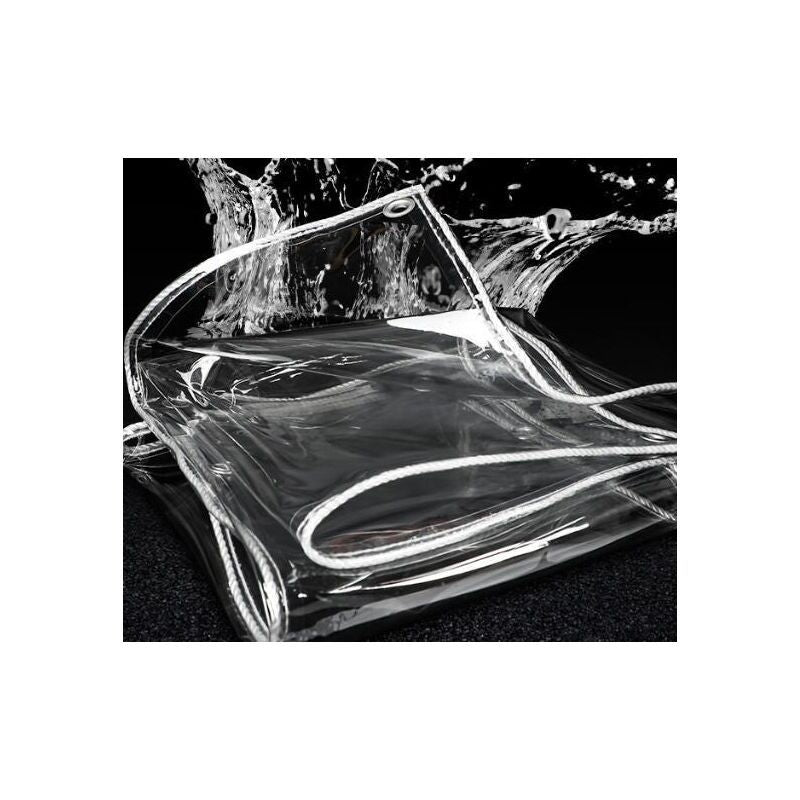 Transparent Reinforced Protective Tarpaulin 350g per Square Meter, 2 x 3M