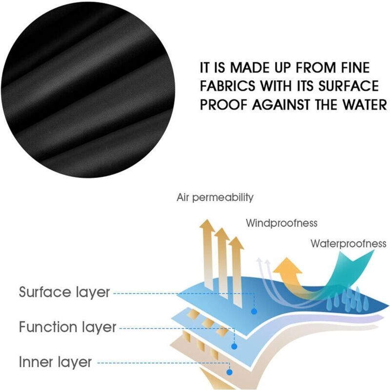 Square Hot Tub Spa Cover Waterproof 190T Polyester Anti Dust Anti UV with Storage Bag Black Coffee, 207 x 207 x 30cm