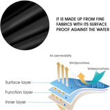 Square Hot Tub Spa Cover Waterproof 190T Polyester Anti Dust Anti UV with Storage Bag Black Coffee, 207 x 207 x 30cm