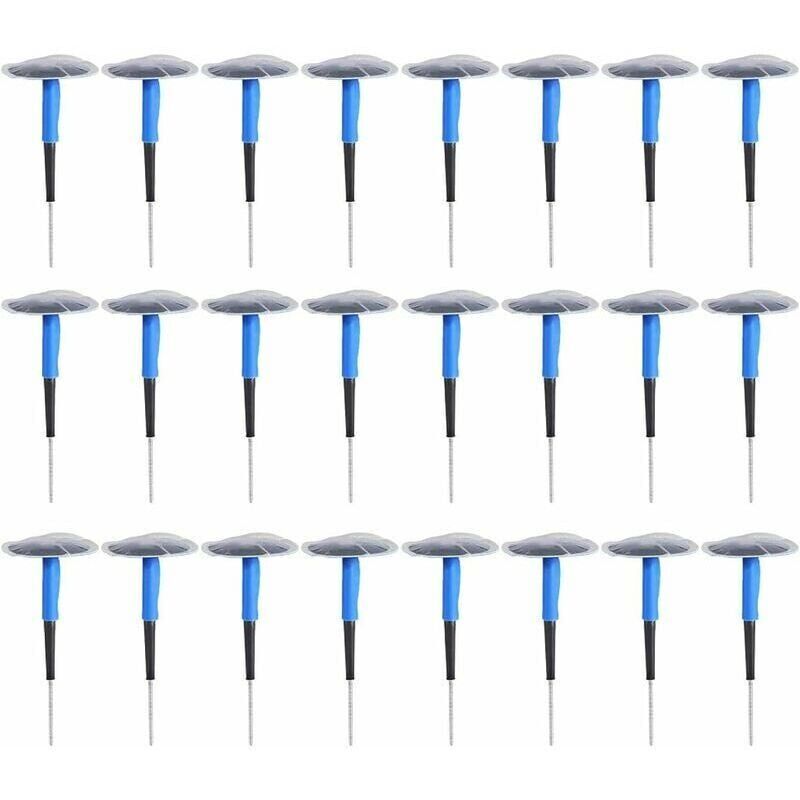 24 Pack Universal Tubeless Tire Puncture Repair Mushroom Plugs for Car Motorcycle, 36 x 4mm