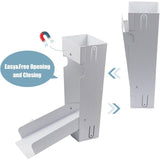 Rainwater Catcher Compatible with Standard White Downspout, 34 Inch - Top-Down View