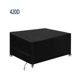 Waterproof Garden Furniture Cover 420D Oxford Windproof Anti UV Table Protector, 180 x 120 x 74cm