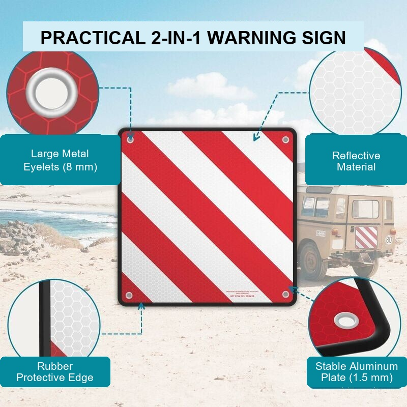 2 in 1 Bicycle Signal Reflector for Motorhome Bike Carriers