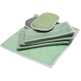 6 Pack Bamboo Microfiber Cleaning Cloths for Glass Bodywork Screens and Smooth Surfaces - Front View