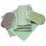 6 Pack Bamboo Microfiber Cleaning Cloths for Glass Bodywork Screens and Smooth Surfaces - Side View