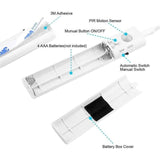 LED Motion Sensor Strip Light Battery Operated Auto On Off for Closet Stairs Kitchen, 1M - Front View