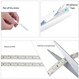 LED Motion Sensor Strip Light Battery Operated Auto On Off for Closet Stairs Kitchen, 1M