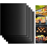 5 Pack Non Stick BBQ Grill Mats Reusable PTFE Teflon Baking Mats for Gas Charcoal Electric Grills