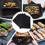 5 Pack Non Stick BBQ Grill Mats Reusable PTFE Teflon Baking Mats for Gas Charcoal Electric Grills