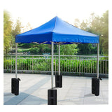 4 Pack Gazebo Weight Bags Black Fillable Ballast Bags for Party Tent and Pavilion, 60kg Max