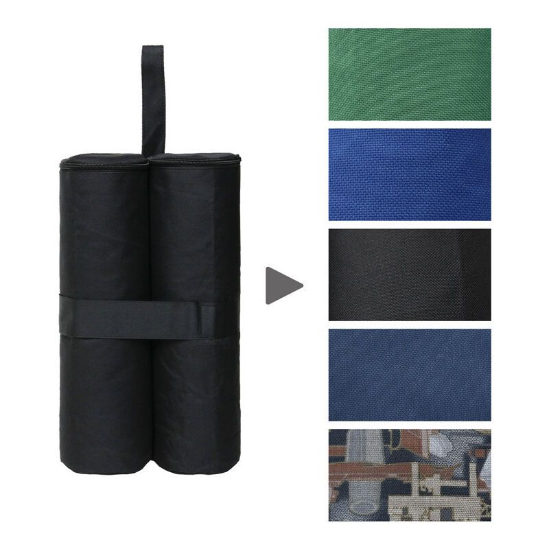4 Pack Gazebo Weight Bags Black Fillable Ballast Bags for Party Tent and Pavilion, 60kg Max