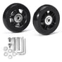 2 Pack Universal Suitcase Replacement Wheels Rubber Silent Multidirectional Luggage Casters, 70 x 19mm