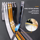 Decorative Corner Edge Tape, for Floor, Wall, Ceiling, Rose Gold - Side View