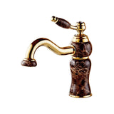 Kitchen Sink Mixer Faucet with Ceramic Handle and High Spout