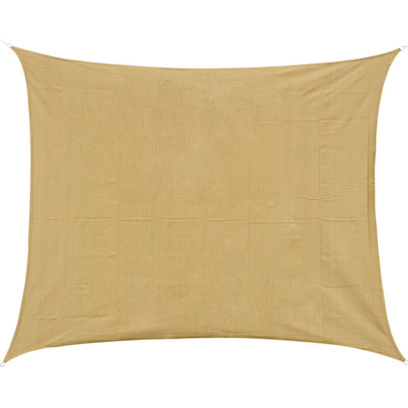 210D Rectangular Shade Sail Solar Canvas Sun Awning Sand, 4 x 6m